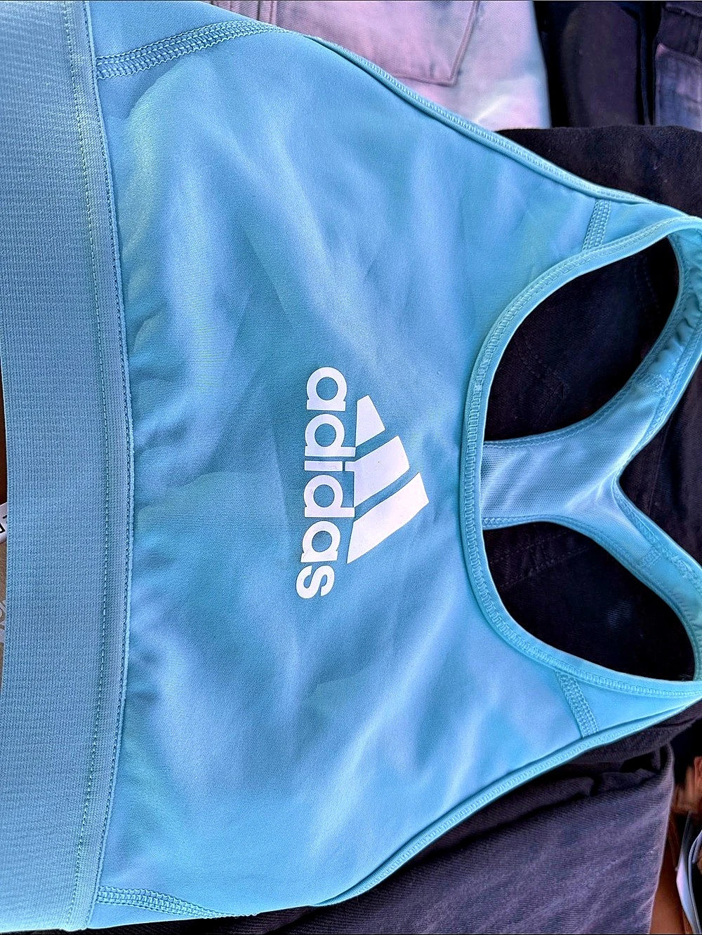 adidas Athletic Sports Bra in Blue Like New